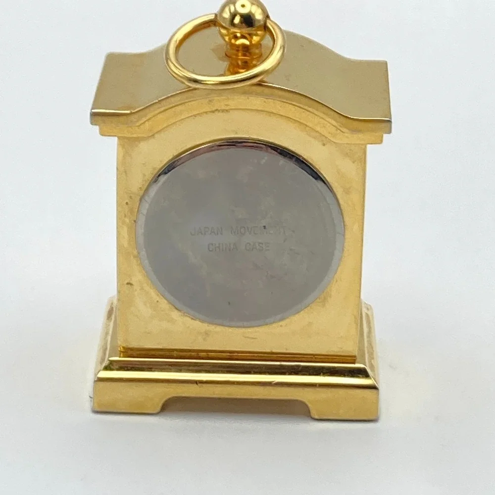 Disney Minnie Mouse Desk Clock Gold Tone 2